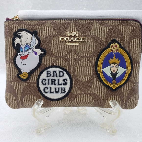 Disney x Coach Bags Disney X Coach Zip Wristlet Iconic Villains Ursula Evil Queen Bad Girls